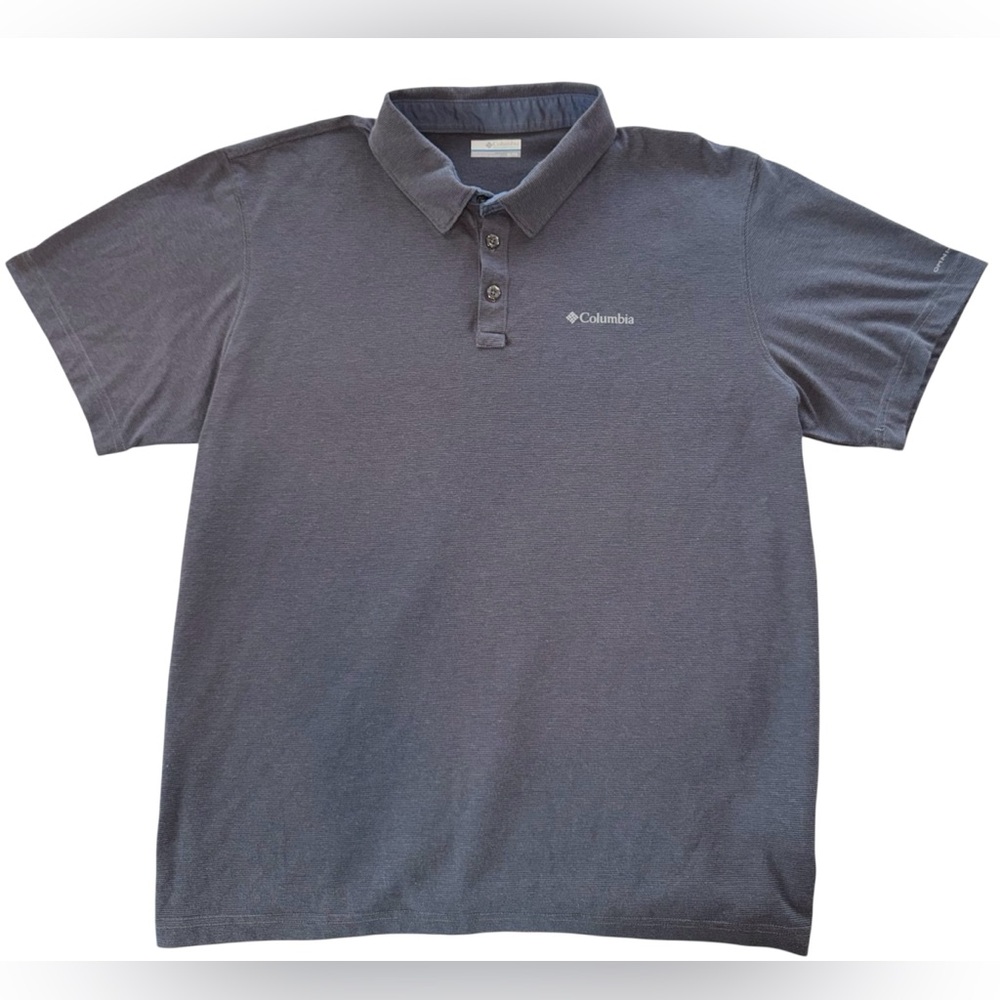 Columbia Men’s XL Omni-Wick Performance Polo Shirt Gray Short Sleeve